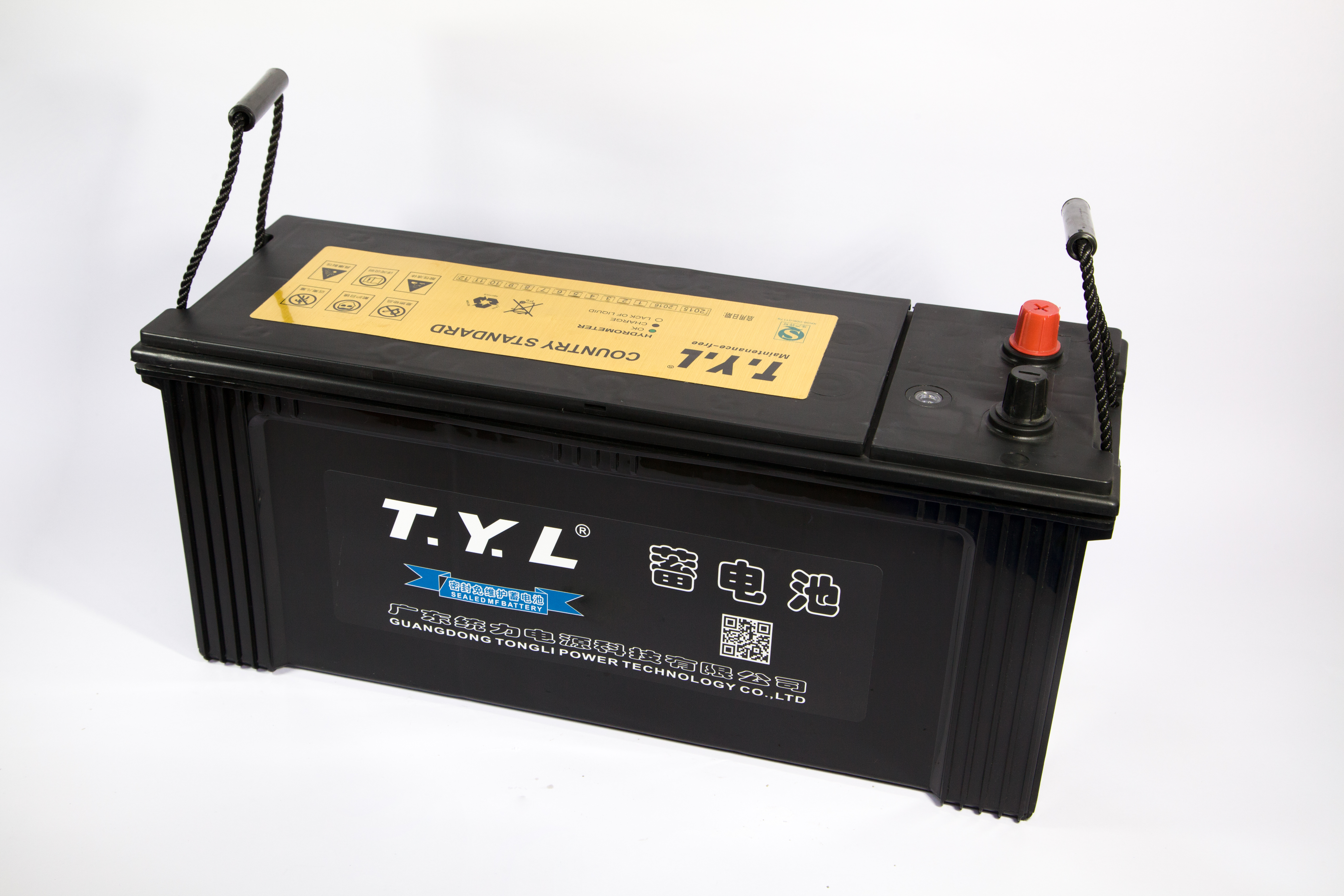 Batería de coche de alto voltaje de la estabilidad de 115F51 12V120AH con dos puertos para las radios de los vehículos