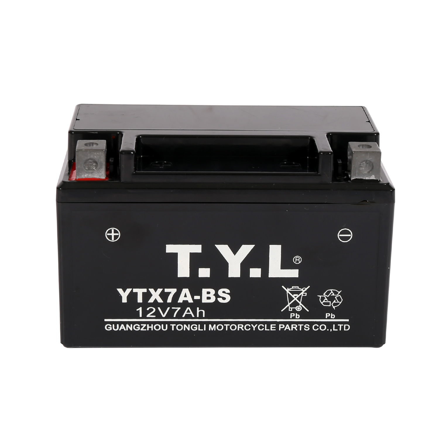 YTX7A-BS Batería de motocicleta fácil de instalar y sin mantenimiento con logotipo